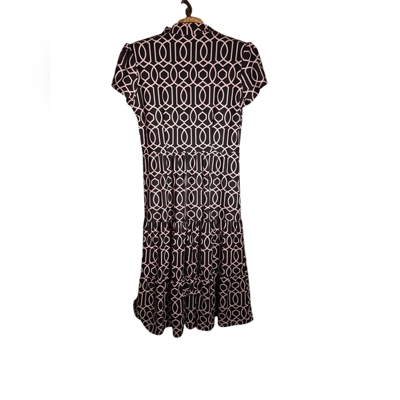 Jude Connally V-Neck Libby Dress Garden Gate Pattern Ladies XS Coquette SOFT - Picture 2 of 5